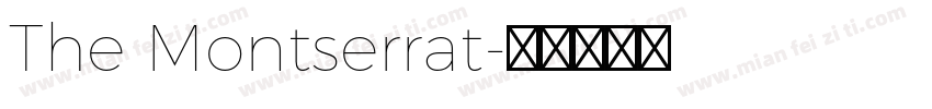 The Montserrat字体转换